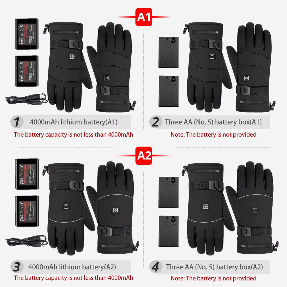 Guantes Calefactables – Color Negro